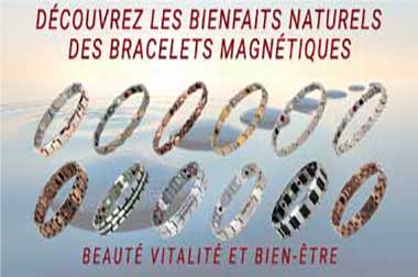 Bracelets magnetiques antidouleurs et antistress